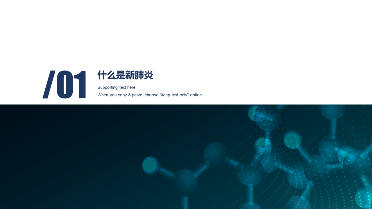 蓝色创意健康医疗工作总结PPT案例