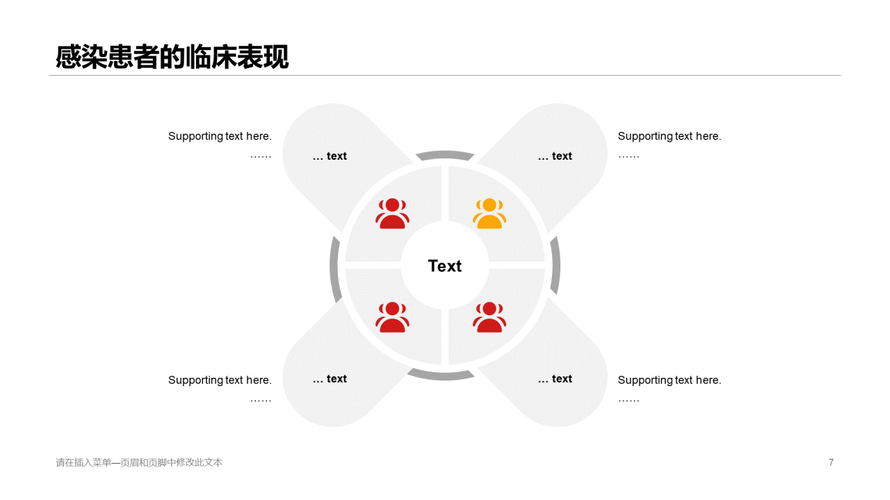 黄色插画医疗健康工作总结PPT案例
