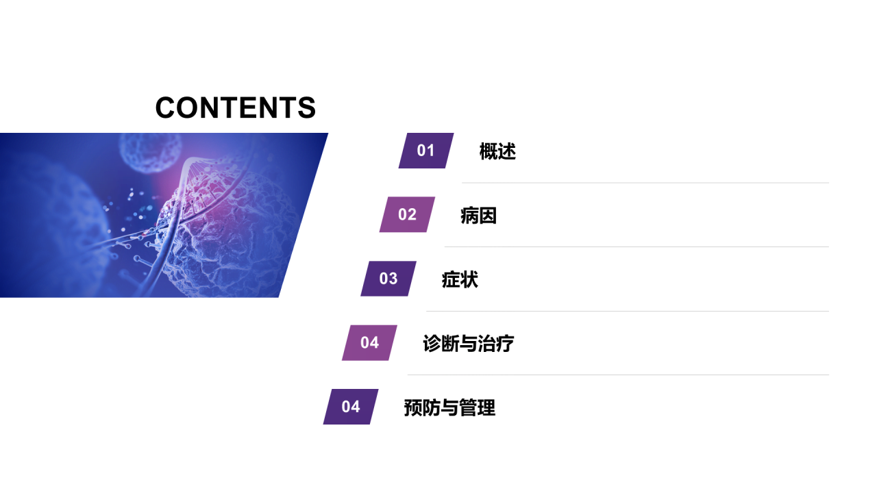 蓝色科技智能医学医疗培训课件PPT案例
