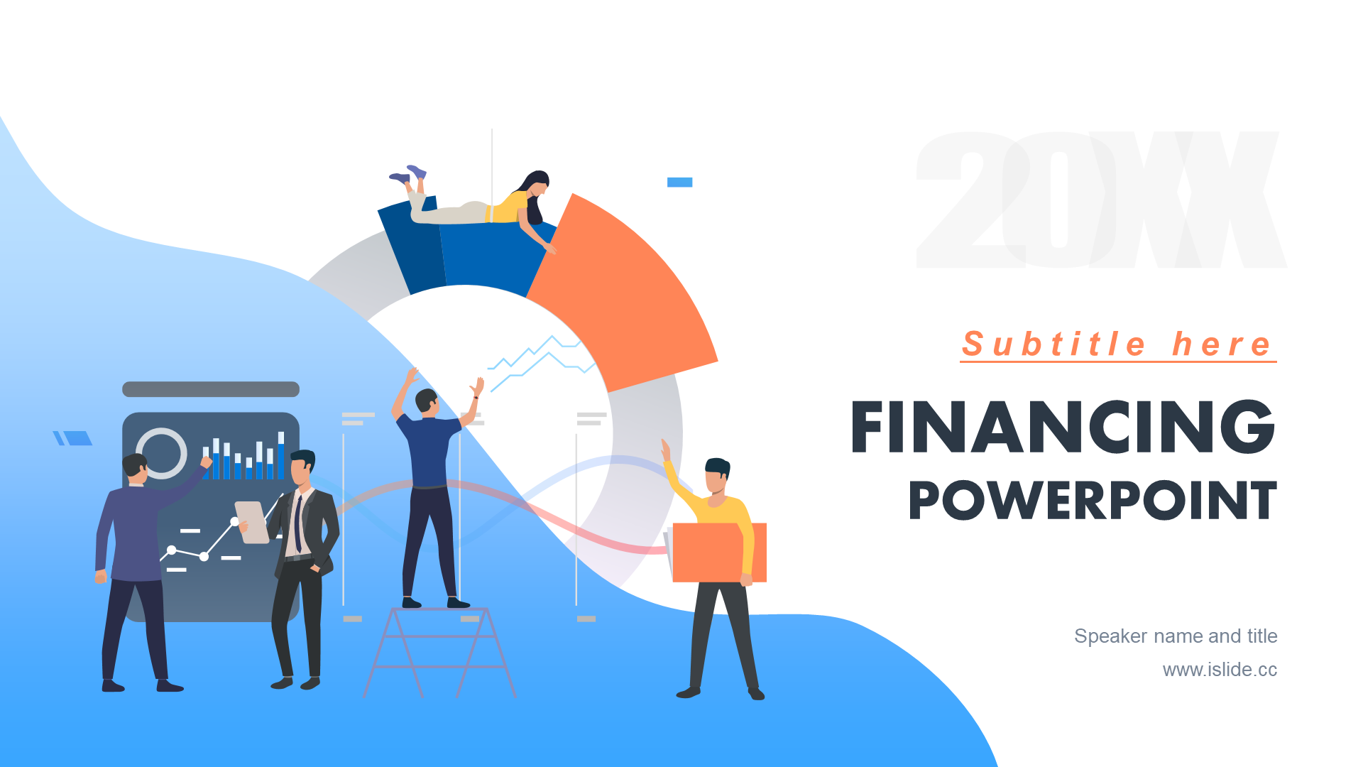 蓝色插画工作总结毕业答辩PPT案例