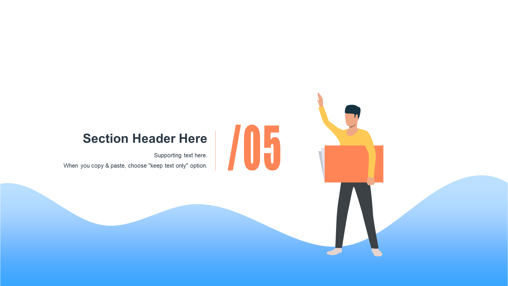 蓝色插画工作总结毕业答辩PPT案例