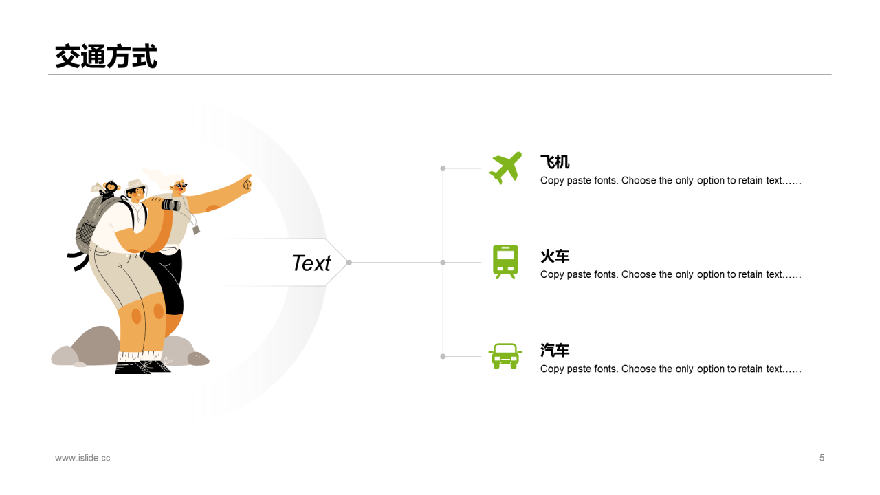 绿色插画四川峨眉山旅游攻略PPT案例