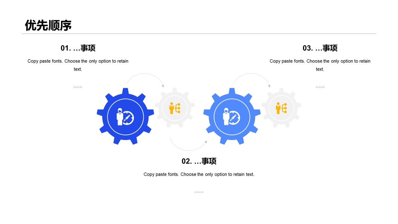 蓝色扁平新员工时间管理理念培训PPT案例