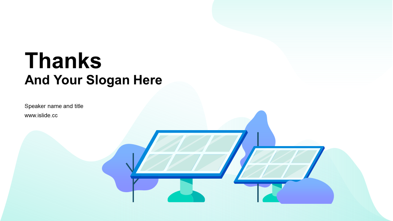 蓝色插画工作总结PPT案例