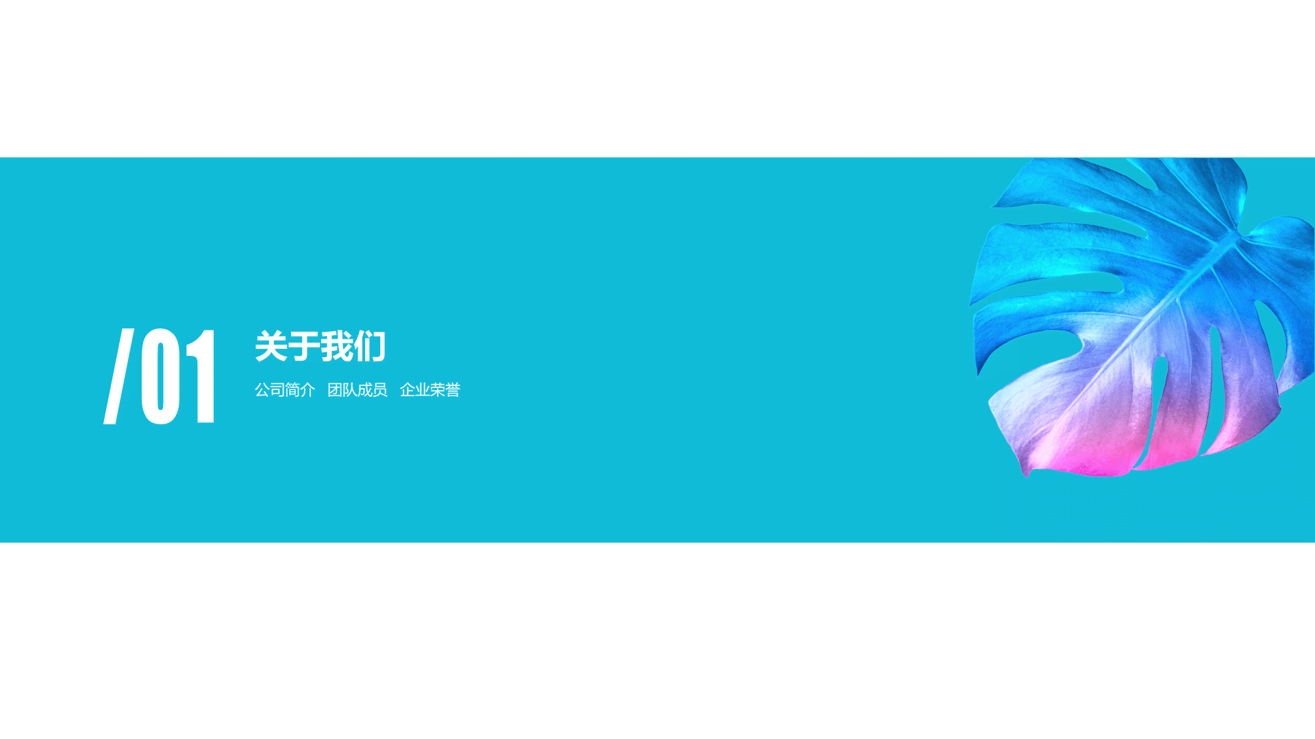 Blue creative work summary PPT case