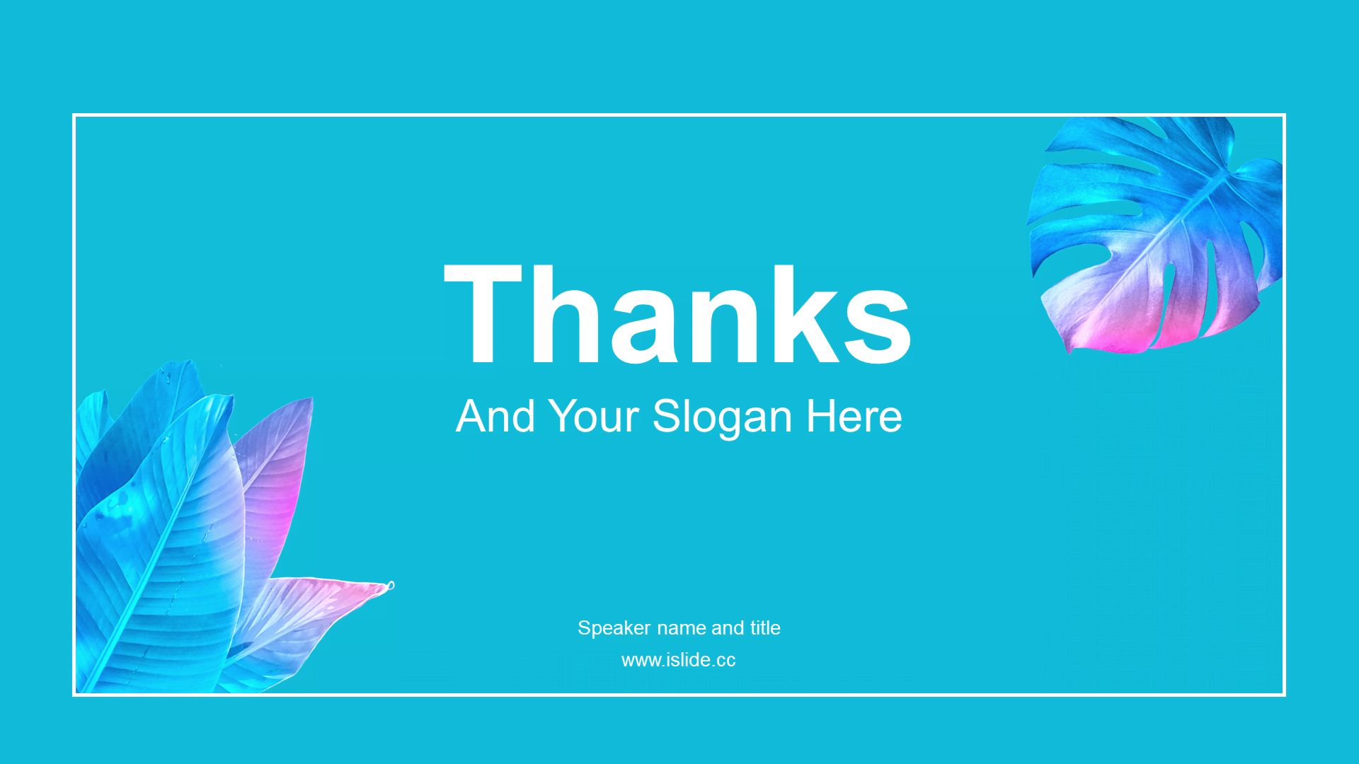 Blue creative work summary PPT case