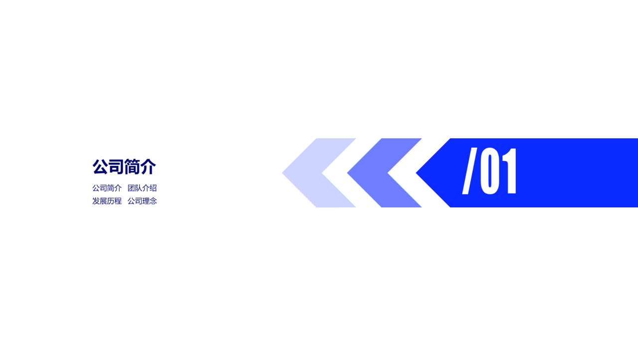 蓝色简约华中科技股份有限公司PPT案例