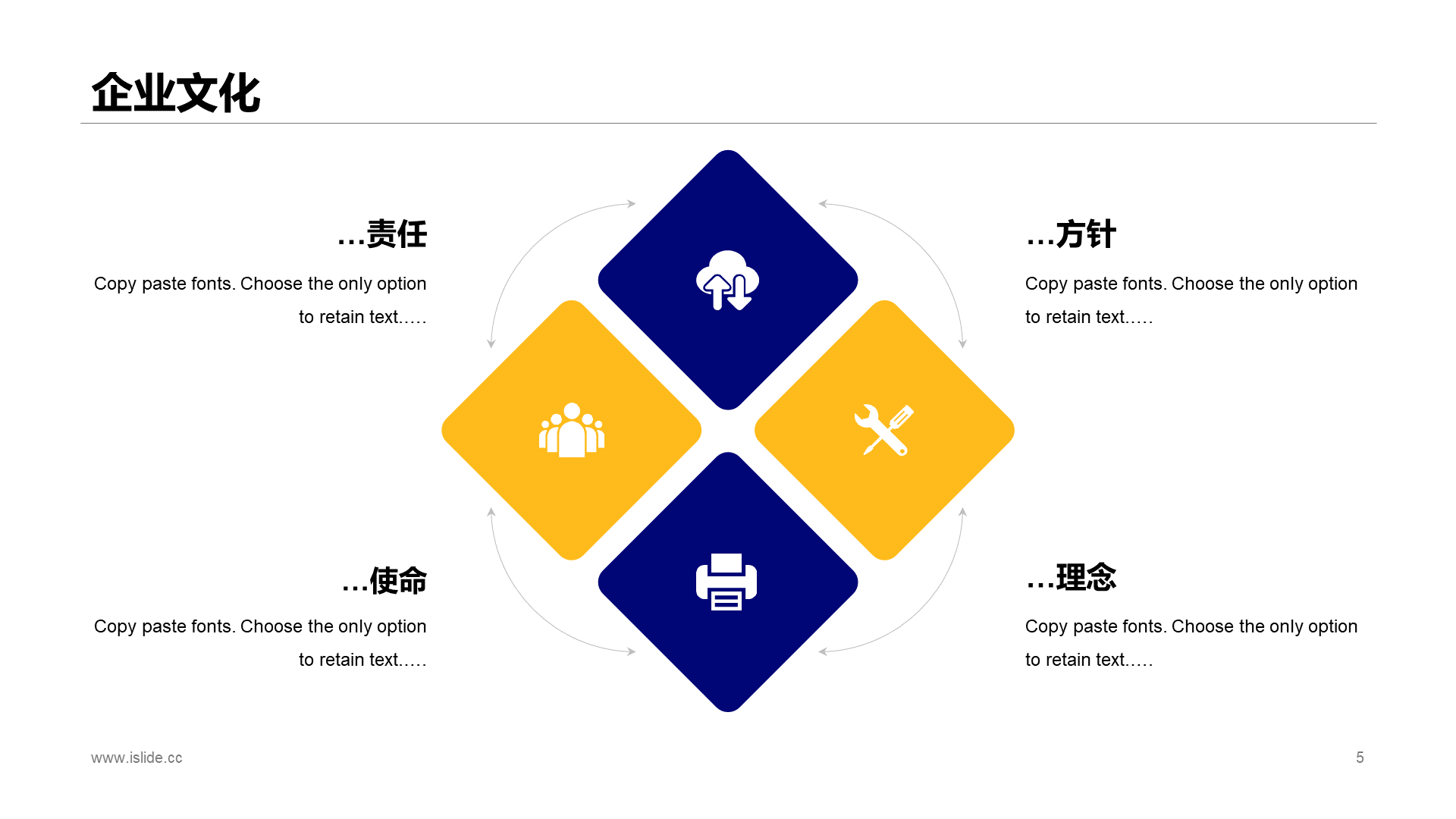 蓝色商务简约基金管理有限公司企业简介PPT素材