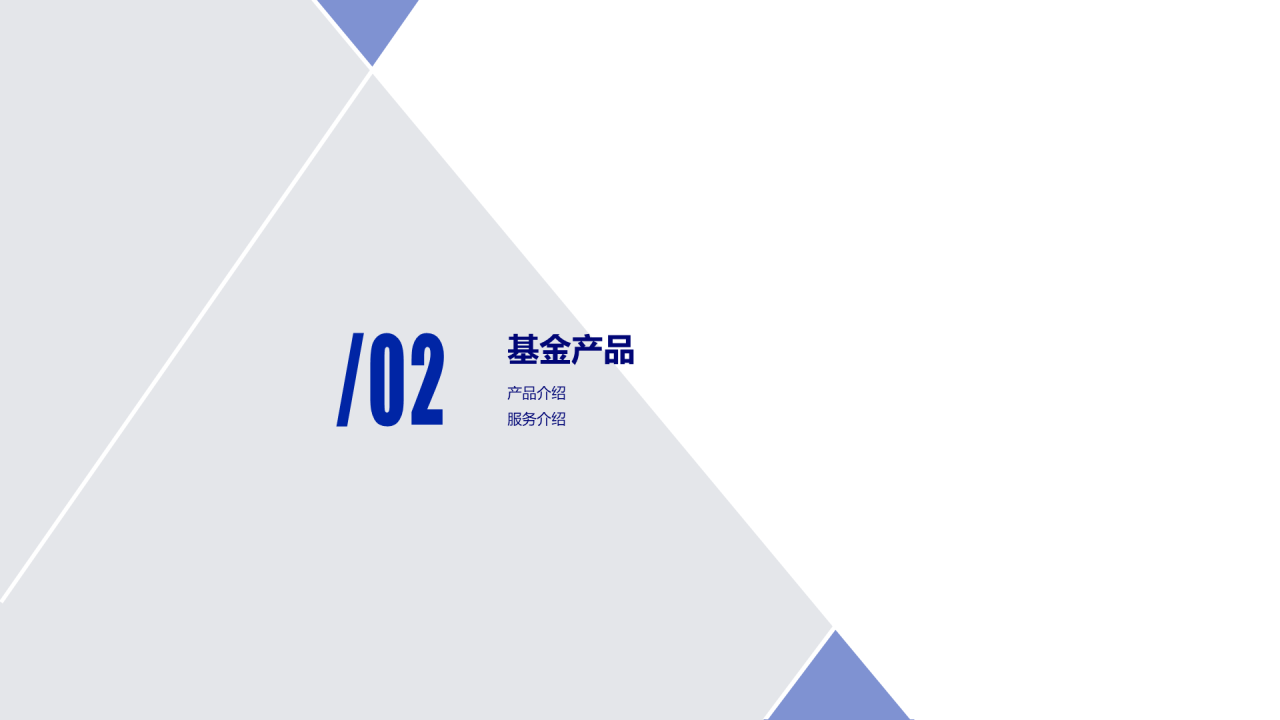 蓝色商务简约基金管理有限公司企业简介PPT素材