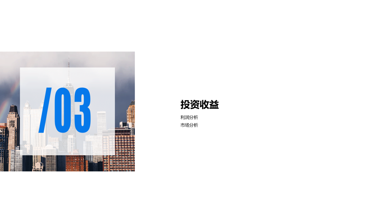 蓝色简约公司互联网项目招商融资PPT案例