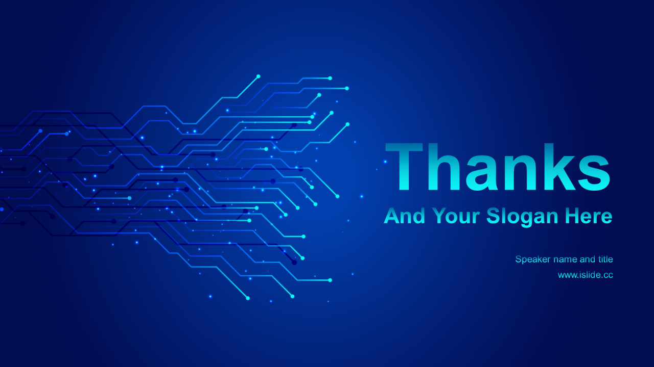 蓝色创意科技智能市场营销方案PPT模板