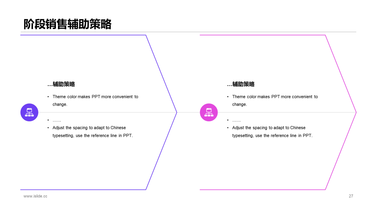 紫色商务市场营销计划PPT案例