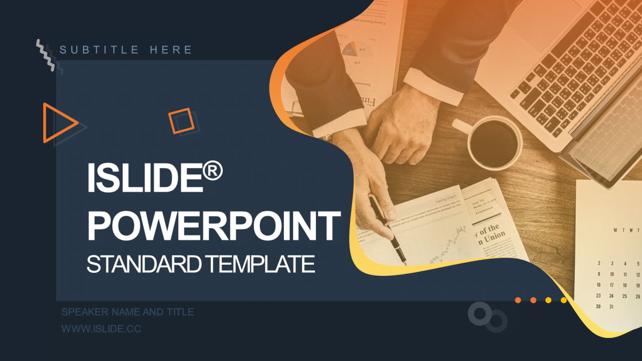 橘色多边形年末工作总结及新年计划PPT通用模板