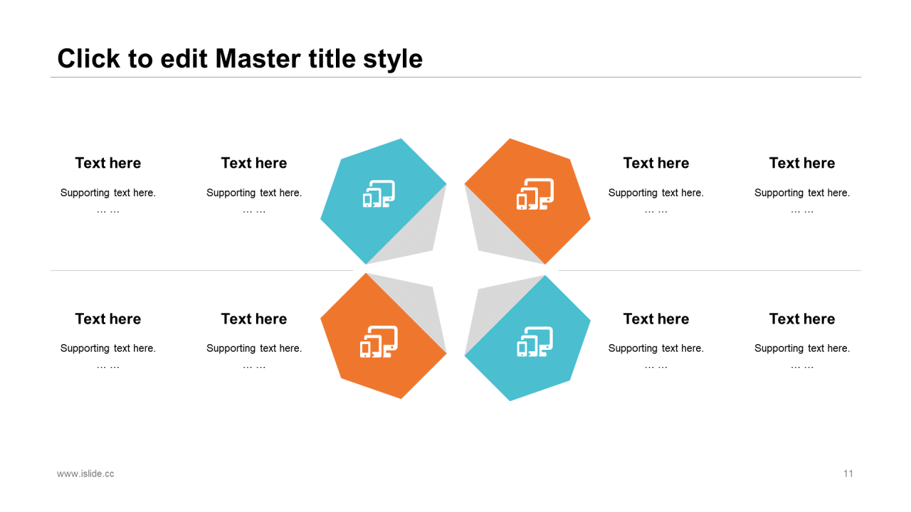橘色多边形年末工作总结及新年计划PPT通用模板