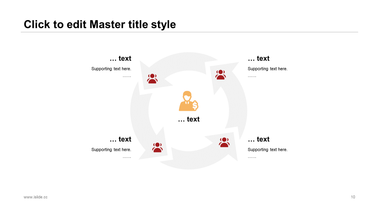 红色创意商务风公司年会汇报总结PPT素材