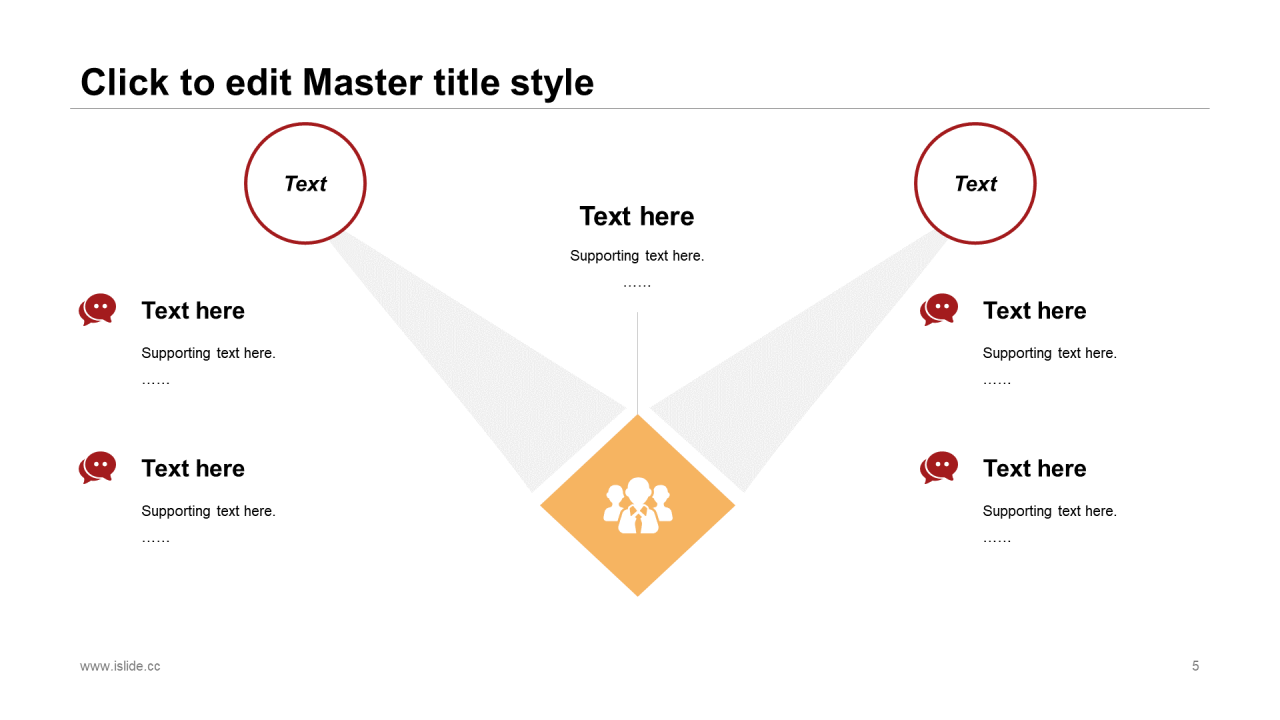 红色创意商务风公司年会汇报总结PPT素材