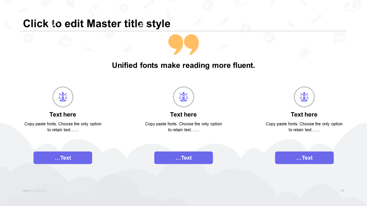 蓝色插画风年终总结PPT通用模板