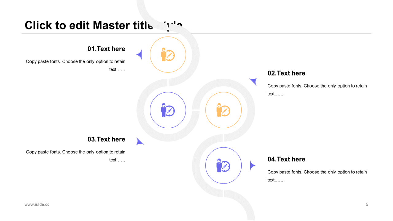 蓝色插画风年终总结PPT通用模板