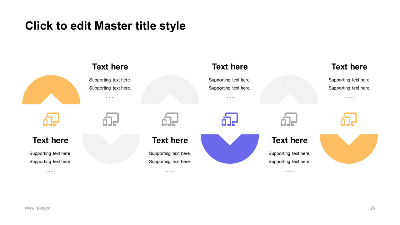 蓝色插画风年终总结PPT通用模板
