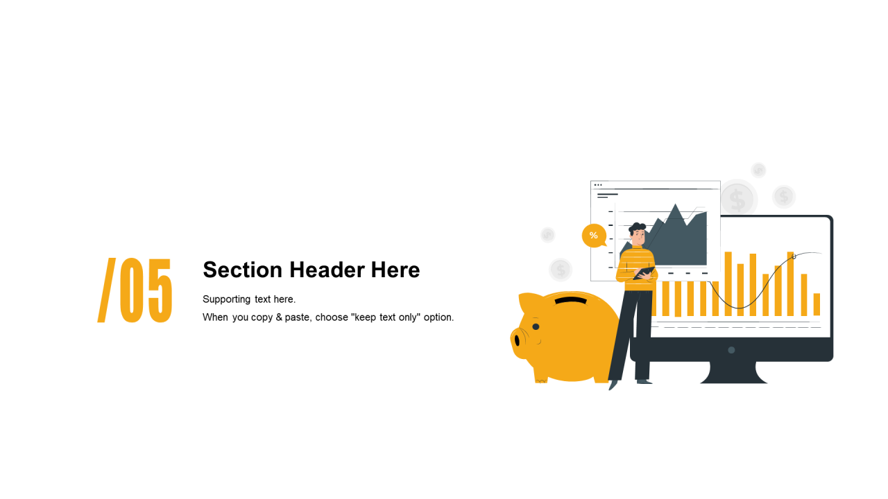 多色插画金融保险银行培训课件PPT案例