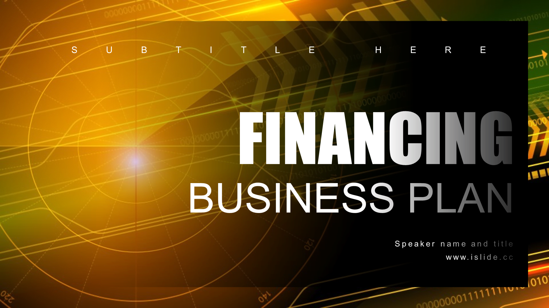 黄色商务金融保险银行市场营销PPT案例