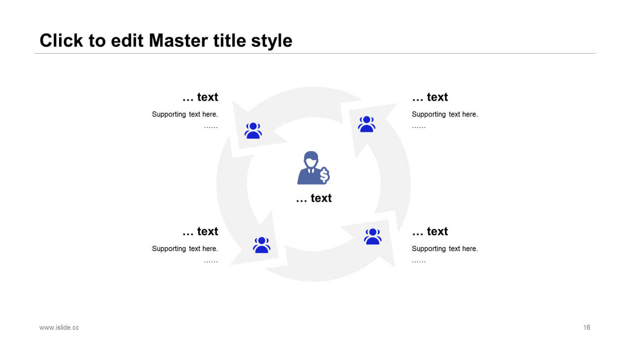 蓝色商务工作总结培训课件PPT案例