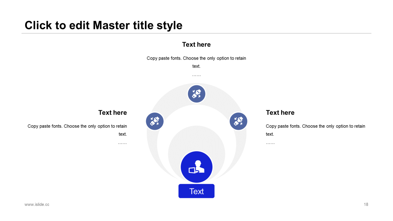 蓝色商务工作总结培训课件PPT案例