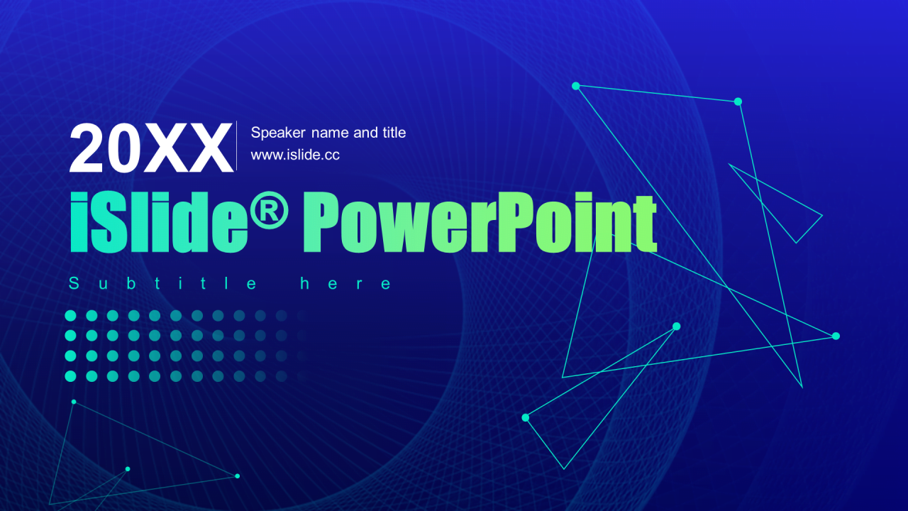 蓝色科技智能毕业答辩培训课件PPT案例