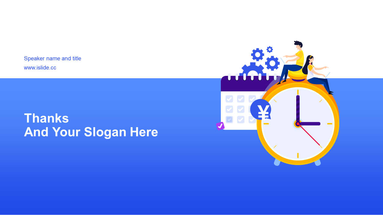 蓝色插画工作总结毕业答辩PPT案例