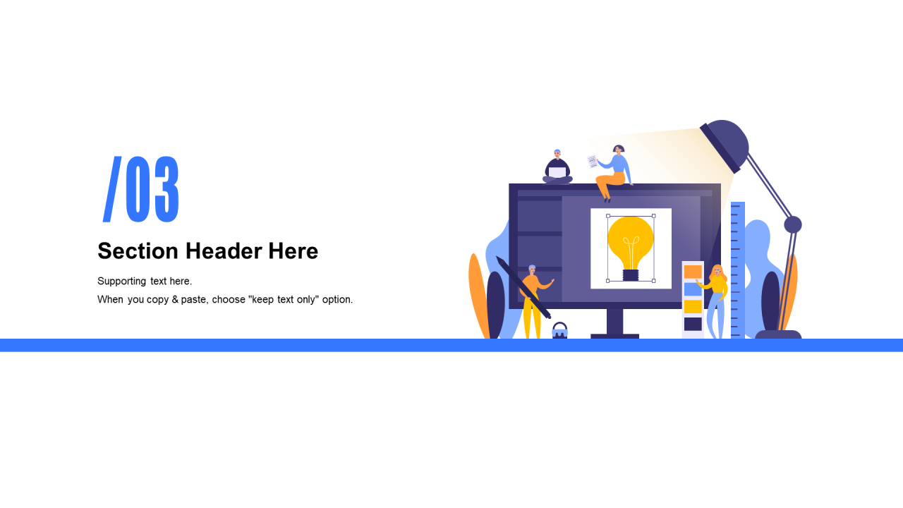 蓝色插画工作总结毕业答辩PPT案例