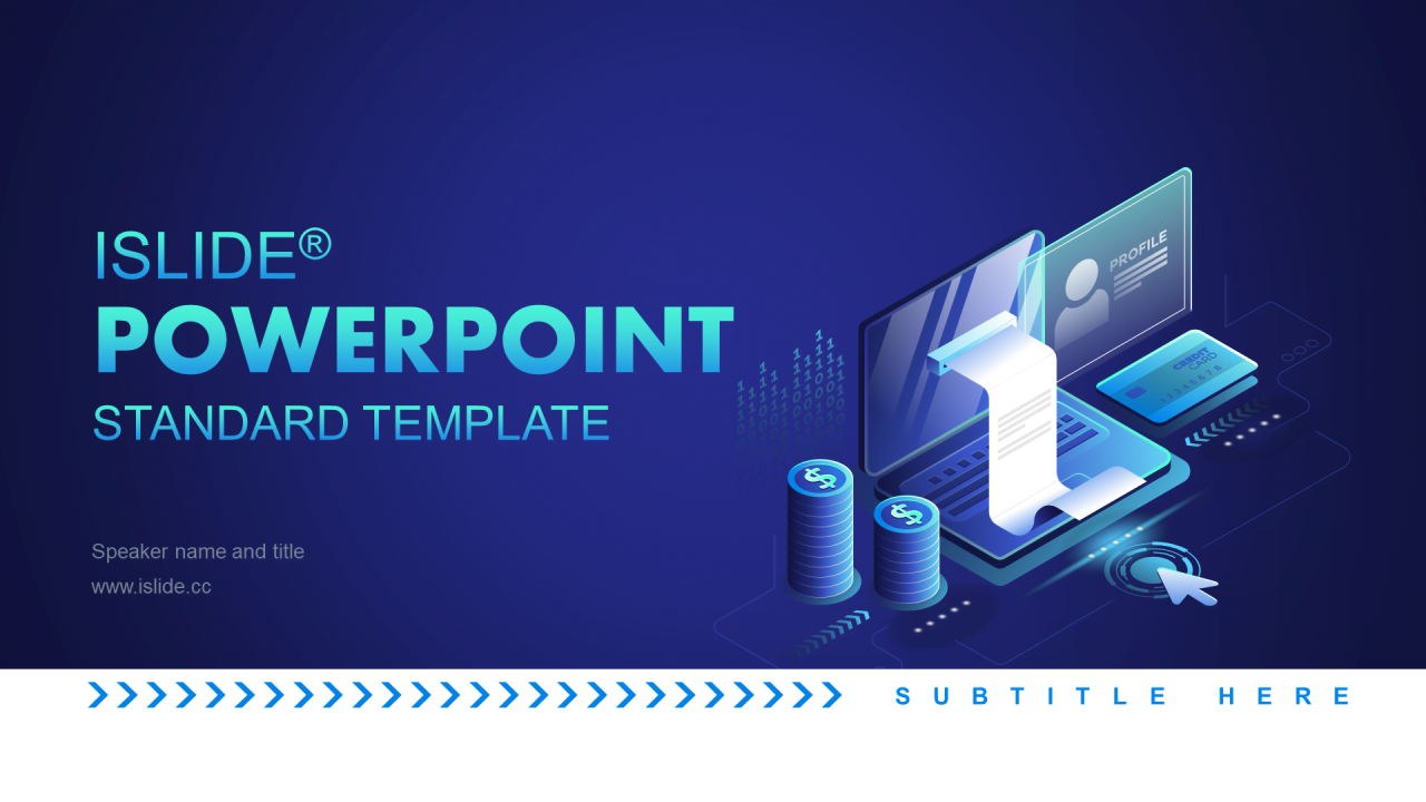 蓝色科技智能竞聘述职商业计划书PPT案例