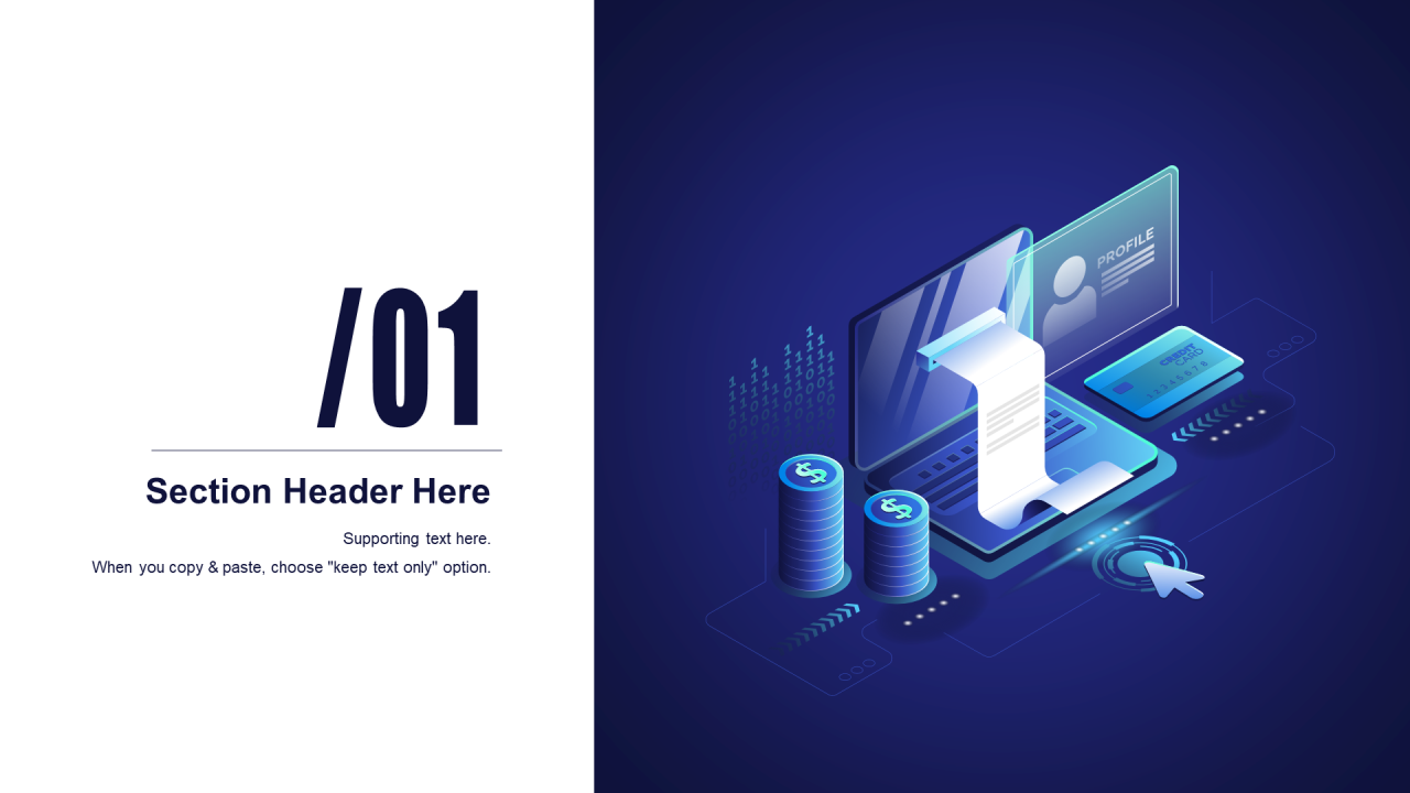 蓝色科技智能竞聘述职商业计划书PPT案例