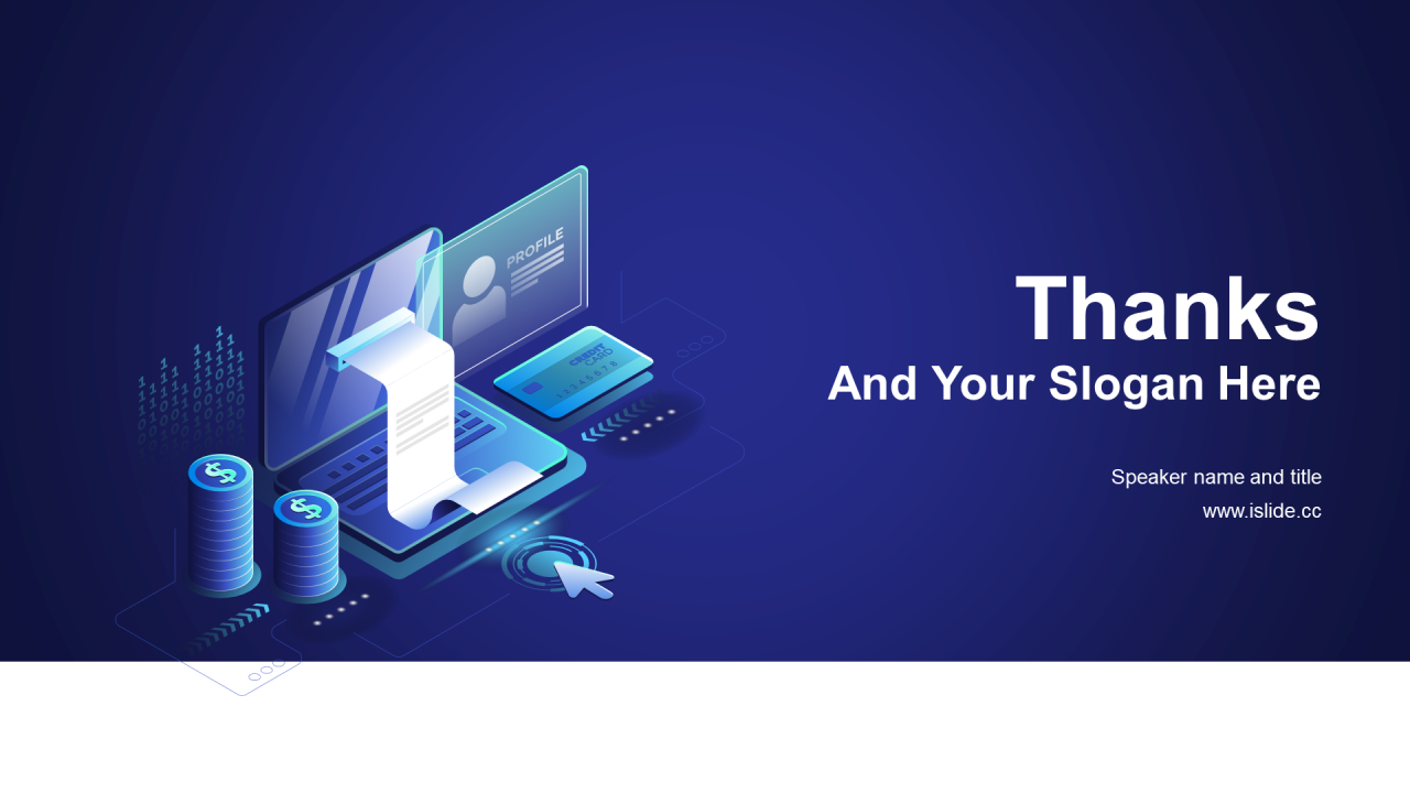 蓝色科技智能竞聘述职商业计划书PPT案例