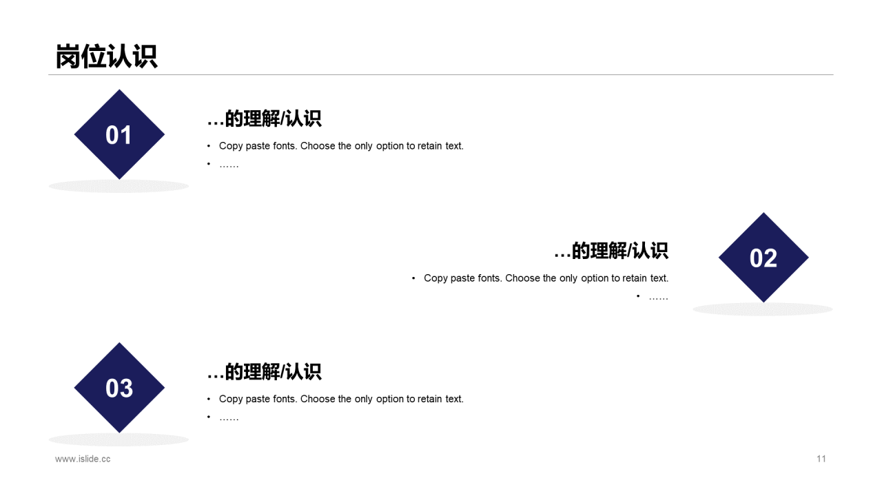 白色创意几何竞聘述职PPT案例