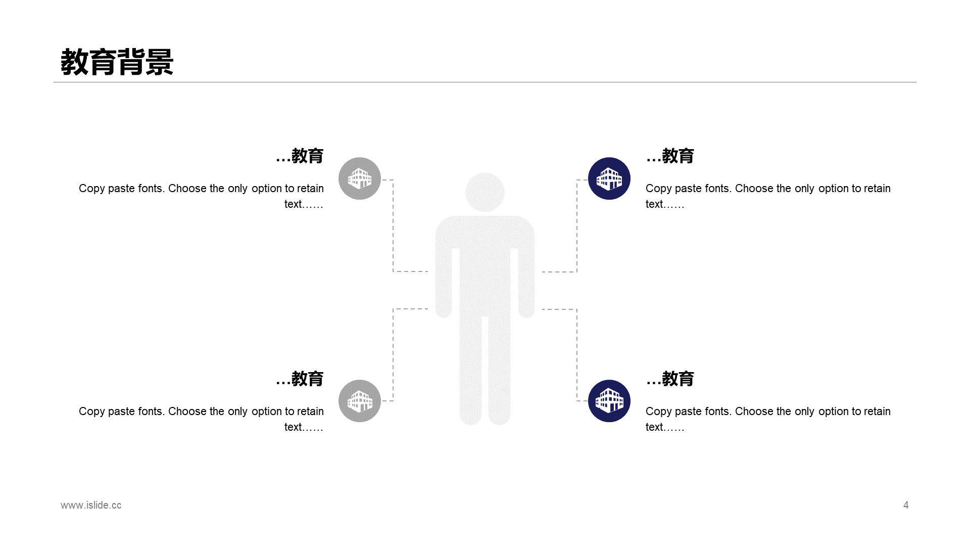 白色创意几何竞聘述职PPT案例