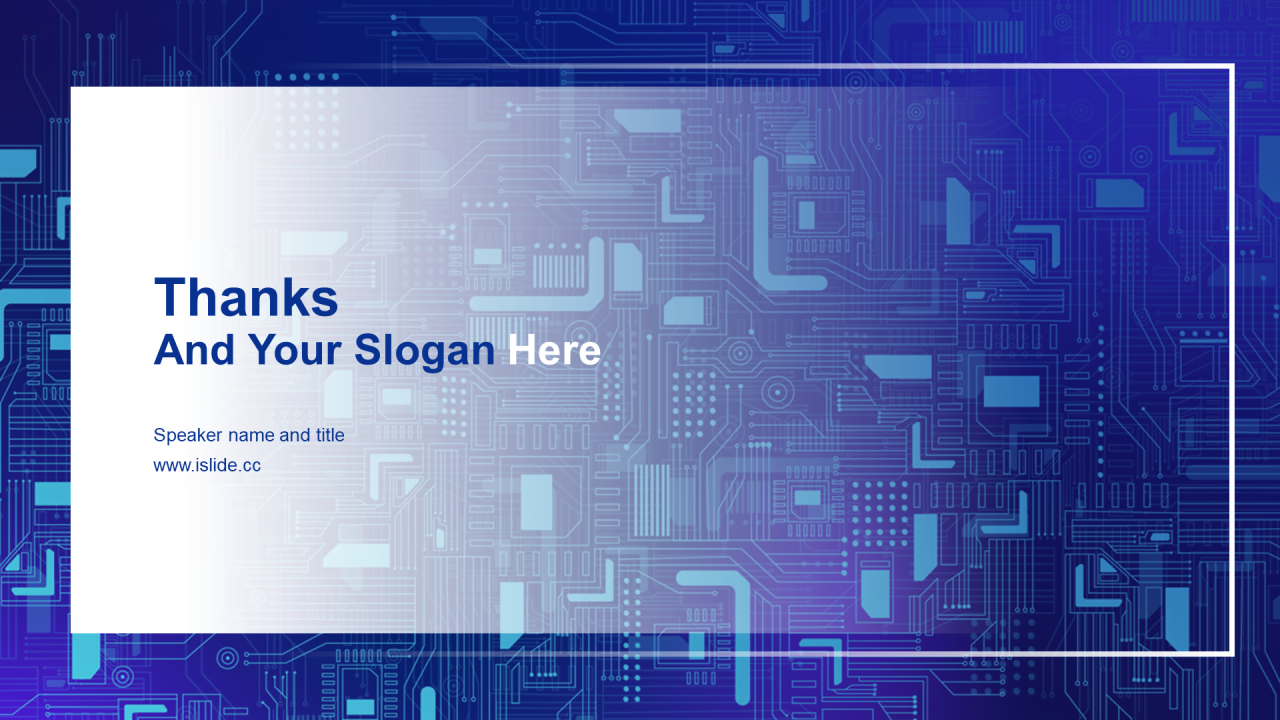 蓝色简约智能科技有限公司宣传介绍通用PPT模板