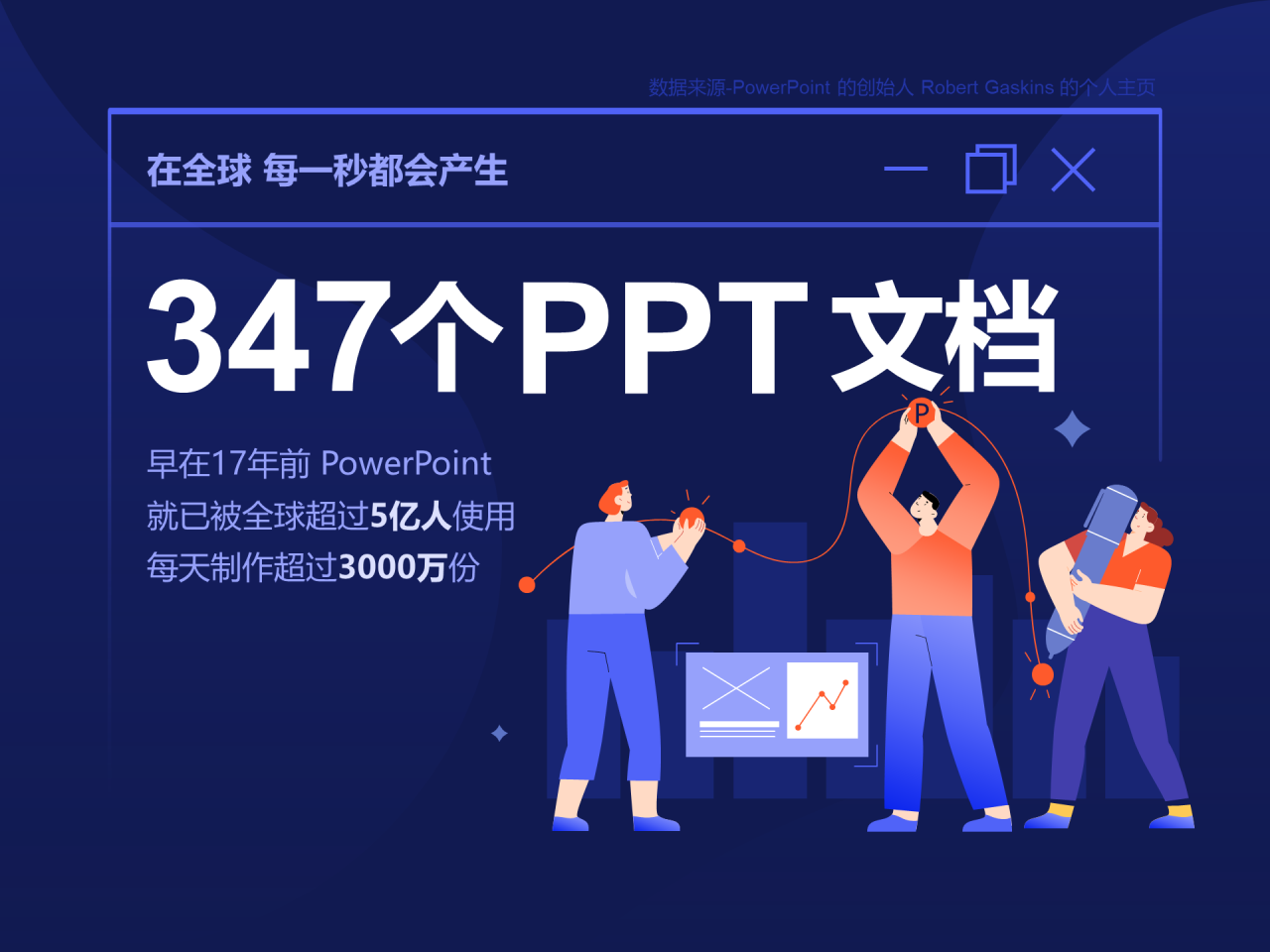 多色插画iSlide 3周年产品报,职场PPT数据