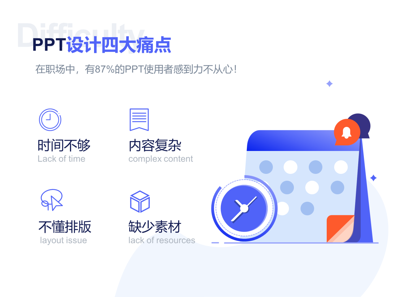 多色插画iSlide 3周年产品报，职场PPT数据