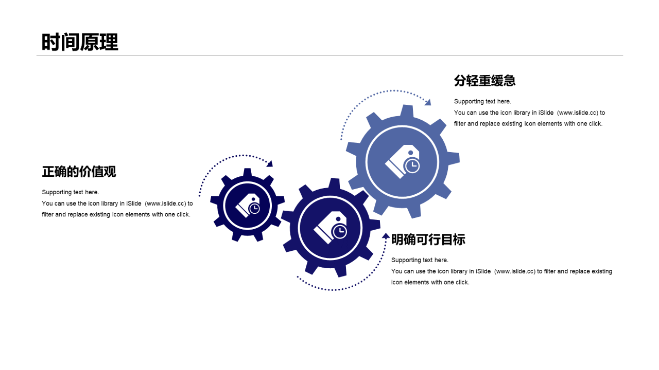 多色插画风企业员工时间管理培训PPT素材