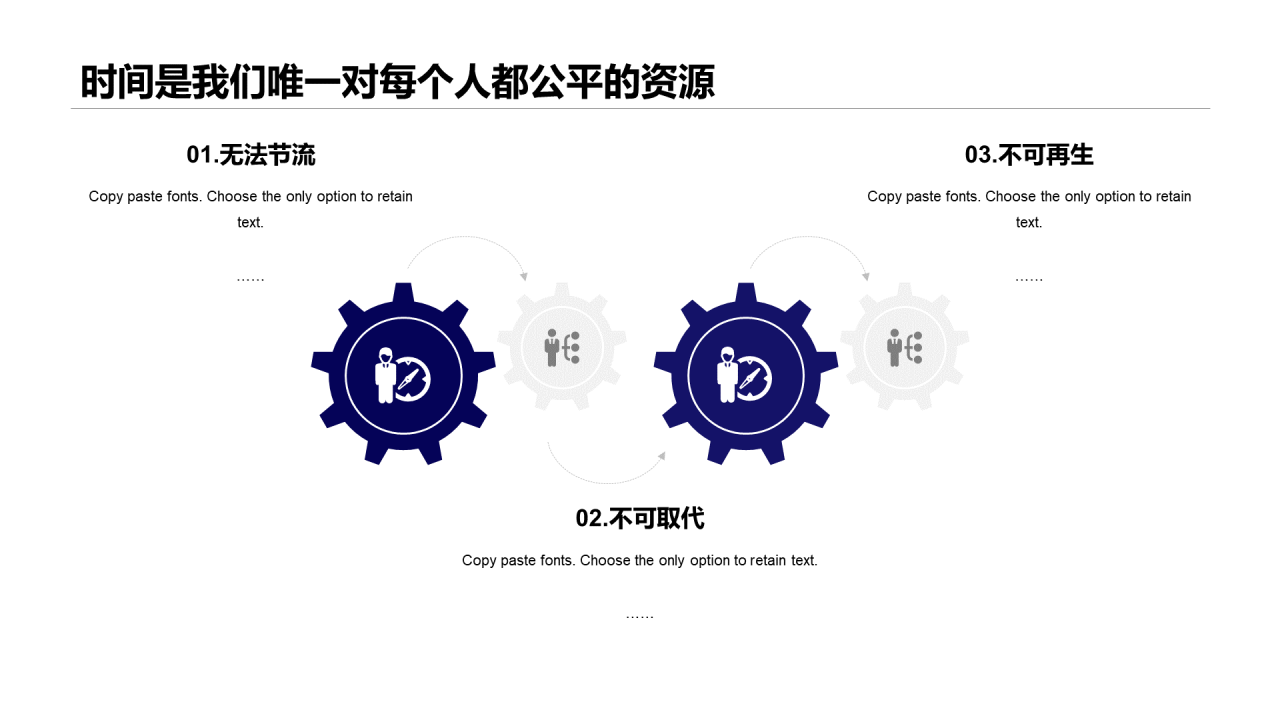 多色插画风企业员工时间管理培训PPT素材