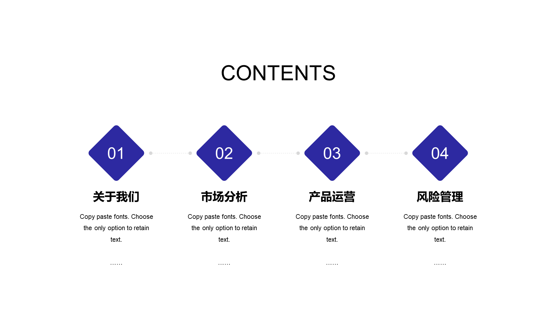 Summary PPT Case of Blue Illustration Work