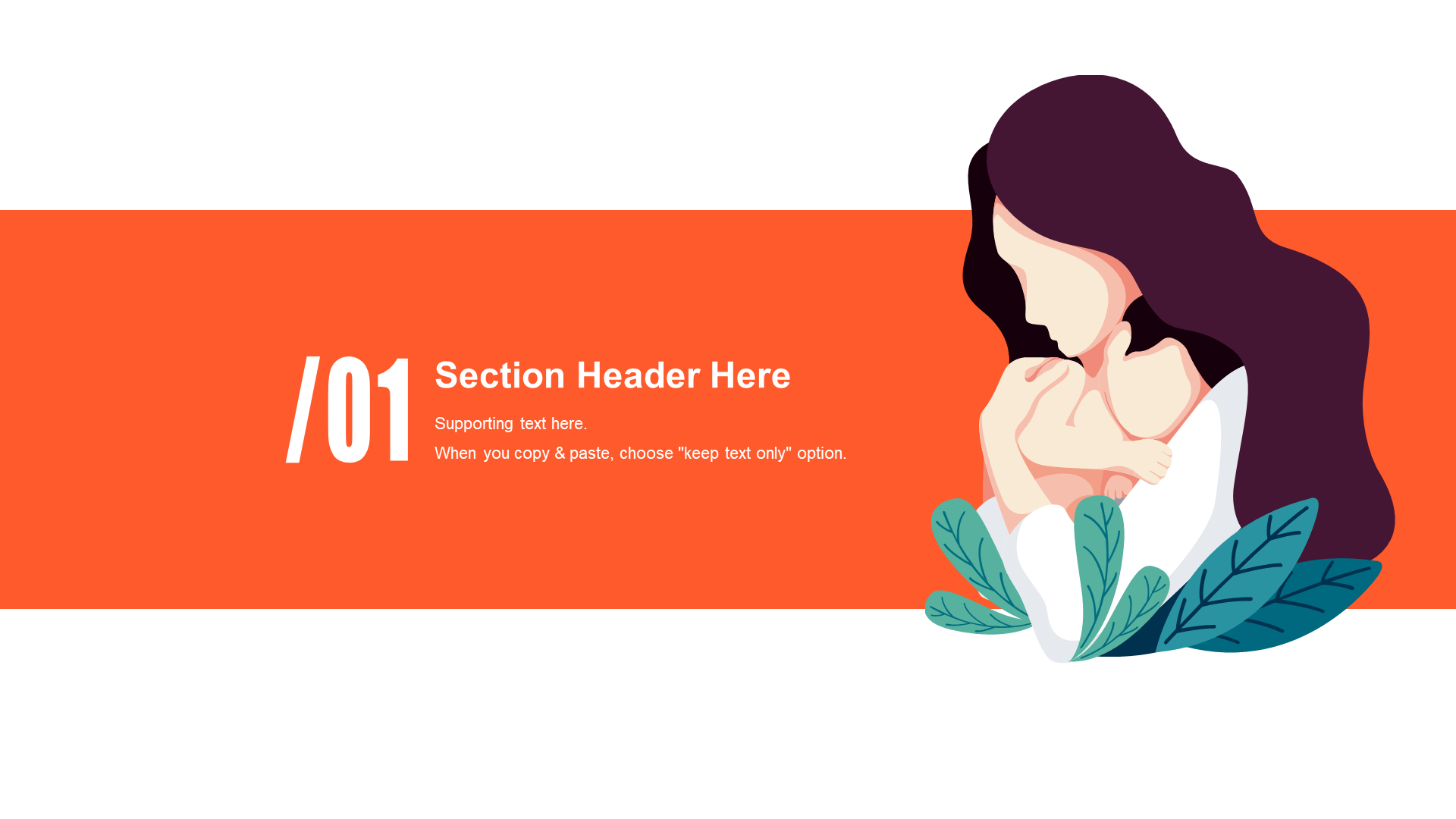 Orange Illustration Creative Mother's Day Celebration PPT Theme