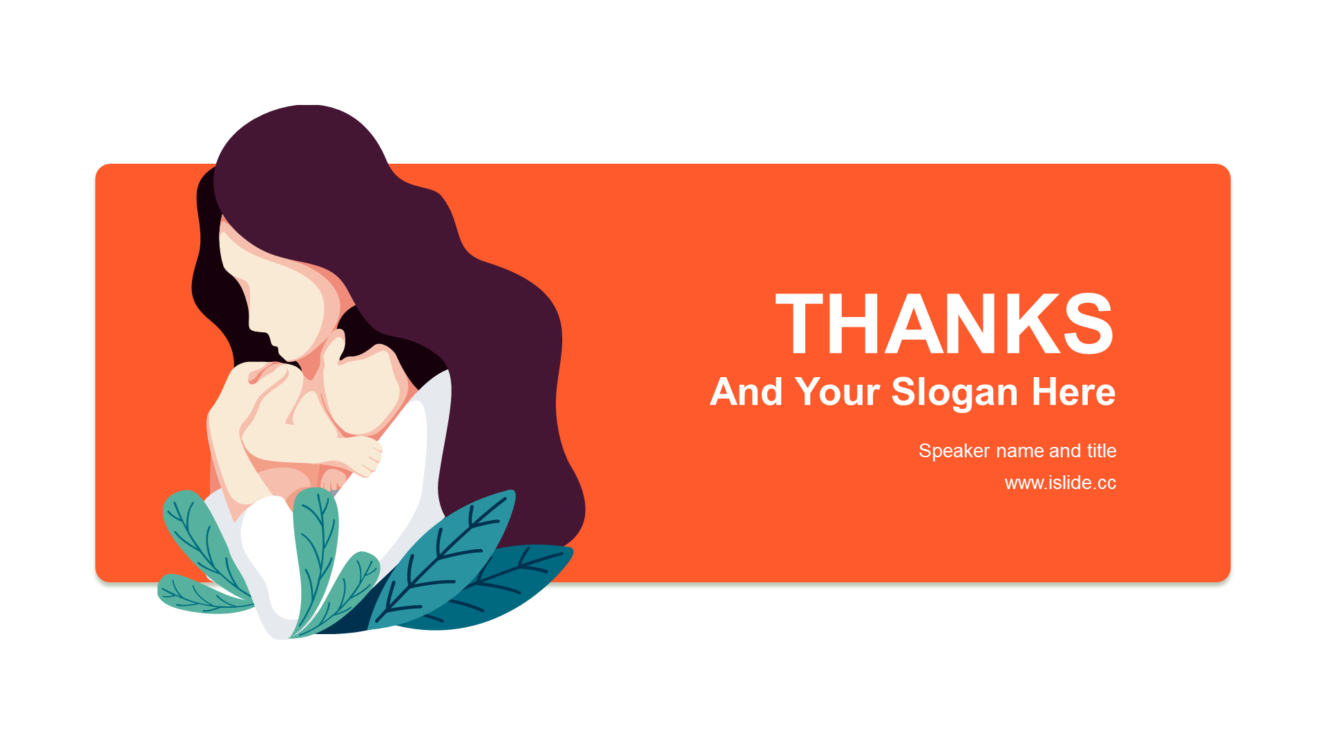 Orange Illustration Creative Mother's Day Celebration PPT Theme
