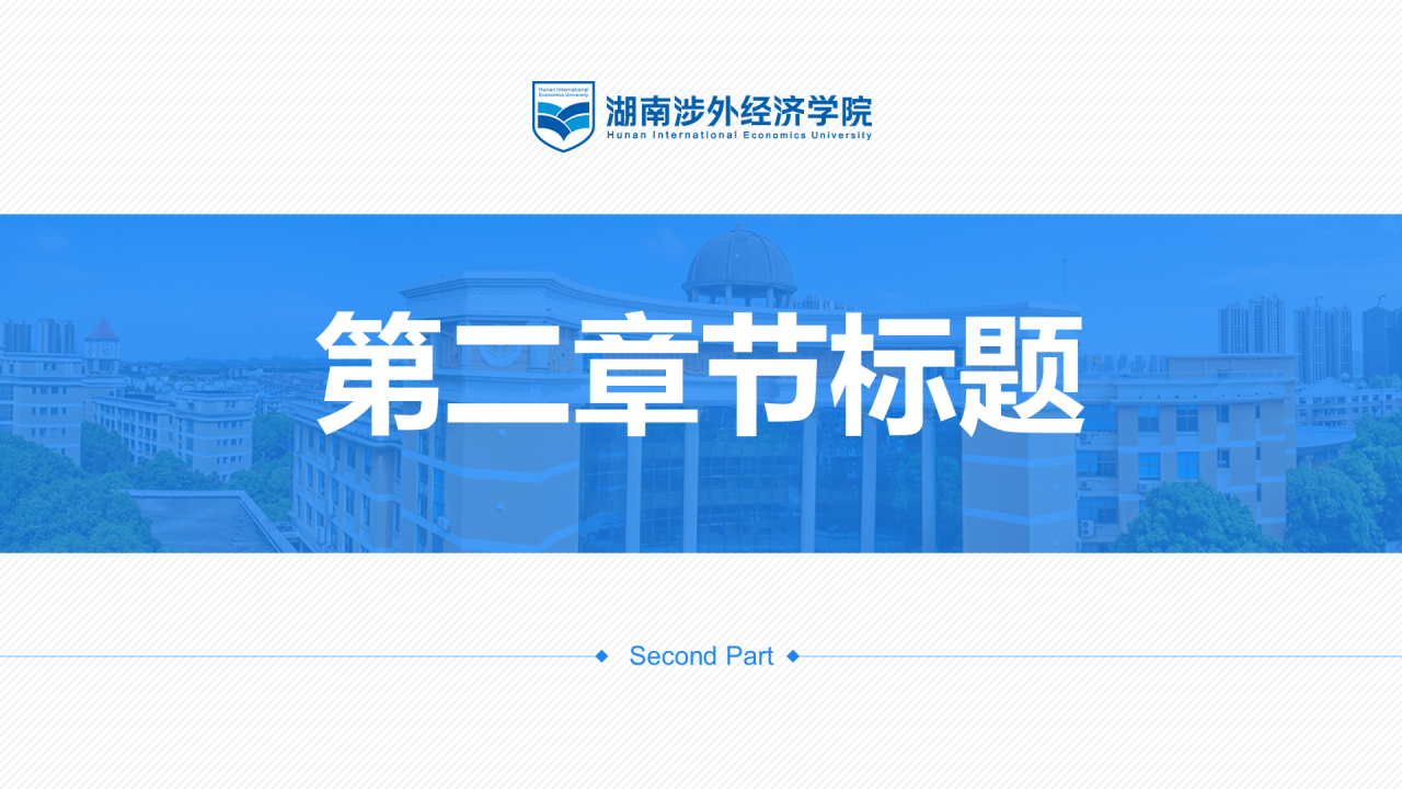 黑色商务湖南涉外经济学院毕业答辩汇报PPT素材