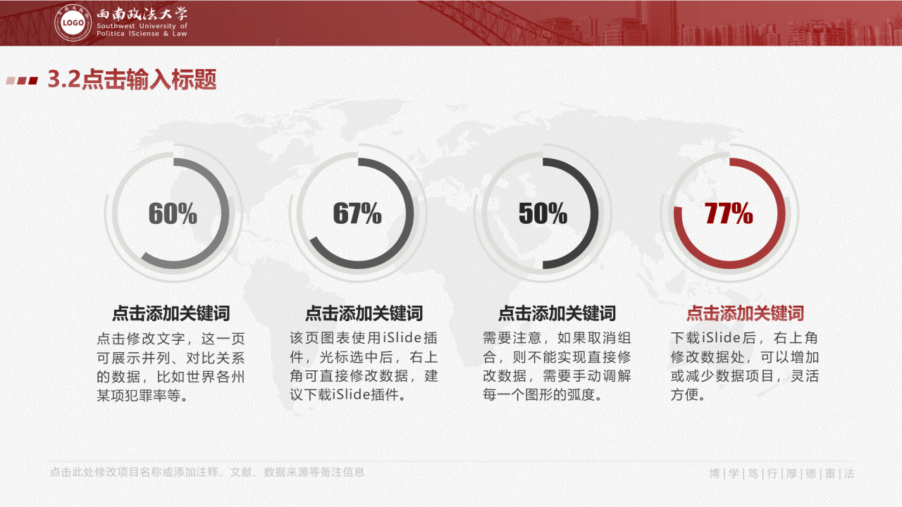 白色简约西南政法大学毕业答辩PPT案例
