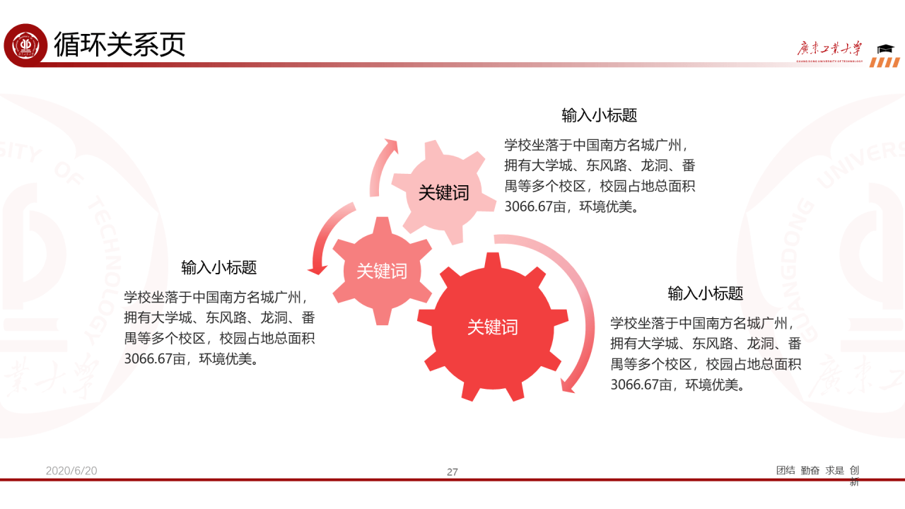 红色简约工业大学毕业论文答辩PPT下载