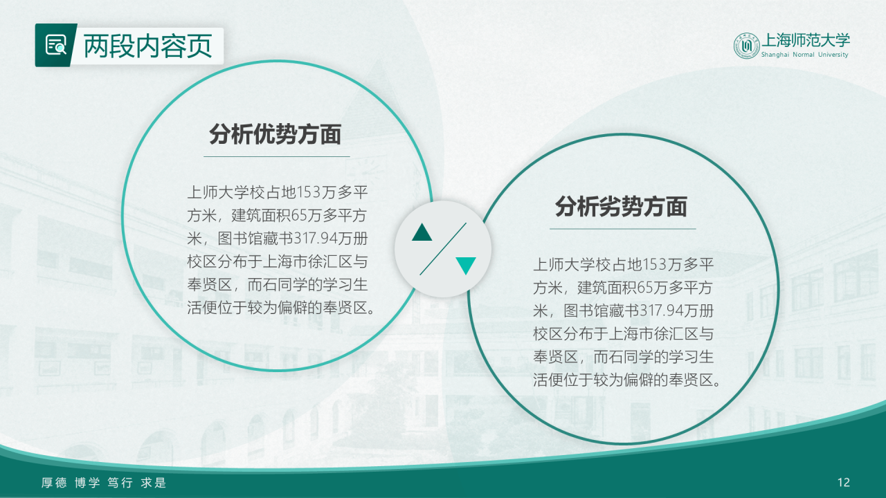 绿色简约师范旅游学院毕业答辩PPT案例