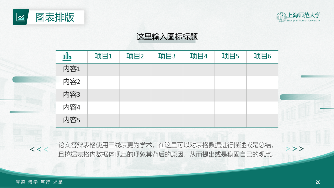 绿色简约师范旅游学院毕业答辩PPT案例