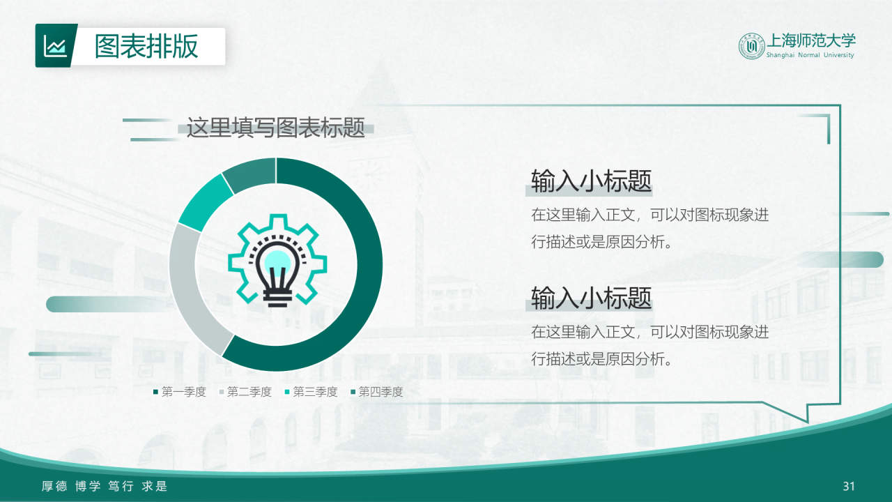 绿色简约师范旅游学院毕业答辩PPT案例