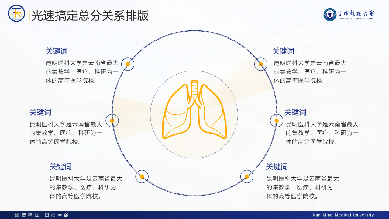 多色简约风医科大学毕业生论文答辩PPT案例